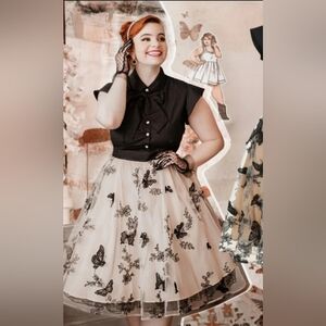 Retro Stage Butterfly Dress, BNWT, Size L